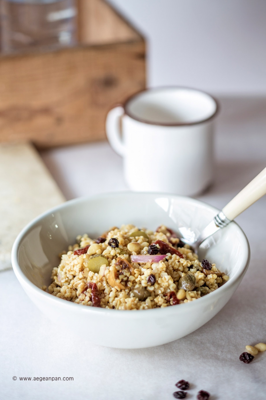 Orange flavored cracked wheat salad » aegeanpan | new stories for you ...